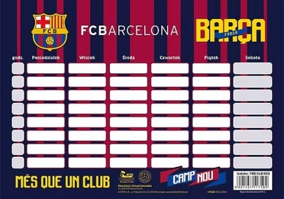 Plan lekcji FC BARCELONA