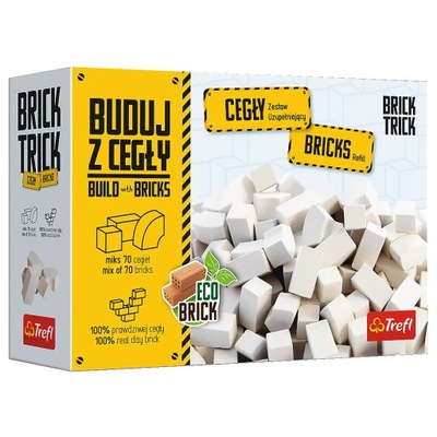 Brick Trick - cegły zamkowe białe 70 sztuk 61152