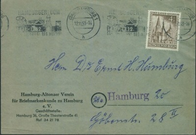 Niemcy Berlin 1953 r via Hamburg