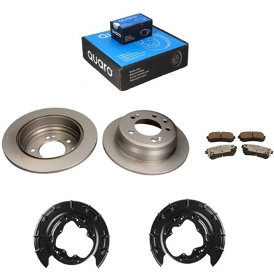 Гальмівні диски гальмівні + гальмівні колодки захист задня hyundai i30 kia ceed proceed фото №1