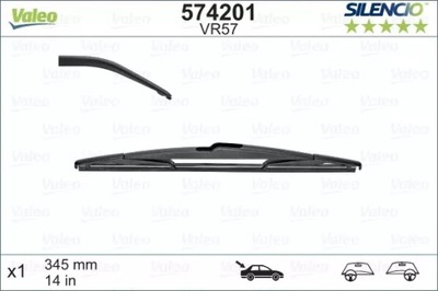 LIMPIAPARABRISAS PARTE TRASERA 350MM HONDA CR-V MAZDA 2 NISSAN X-TRAIL MITSUBISHI GALANT  