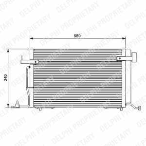 RADUADOR DE ACONDICIONADOR DELPHI TSP0225176  