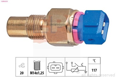 SENSOR TEMPERATURA DE LÍQUIDO REFRIGERACIÓN PEUGEOT 206 1-830-553  