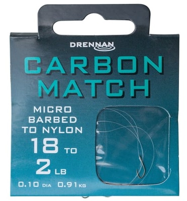 Gotowe Przypony Drennan CARBON MATCH #18/0,10mm