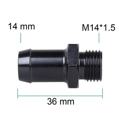 Universal Male 6AN AN6 to M10 M12x1.25/1.5, AN6 TO m16 M14x1.5, AN6 ~8826