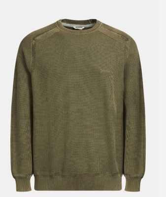 GUESS SWETER MĘSKI KLASYCZNY KHAKI LOGO S 1GAJ