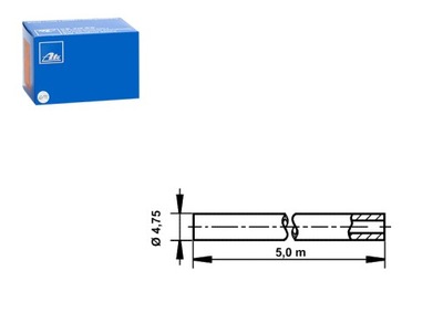 CABLE DE FRENADO ACERO SR 4.7MM ATE  