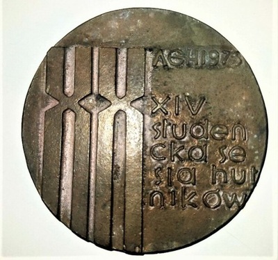 Medal XIV Studencka Sesja Hutników 1975 rok