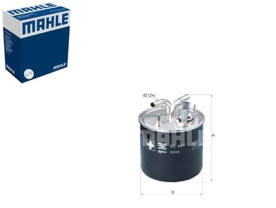 FILTRO COMBUSTIBLES AUDI MAHLE  