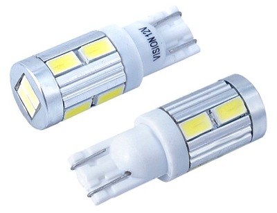 2 PIEZAS SMD LUCES DIODO LUMINOSO LED T10 W5W 12V 1.6W CANBUS COLOR BLANCO  