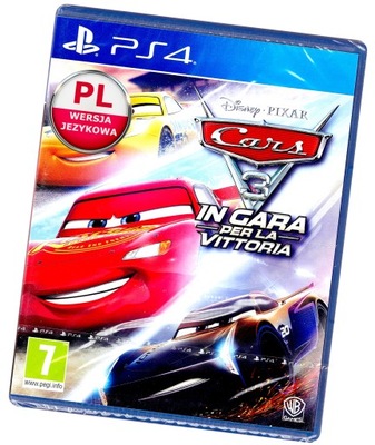 AUTA 3 Wysokie Obroty Cars 3 Driven to Win PS4 Wyścigi NOWA PO POLSKU