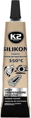 K2 Silikon czarny wysokotemperaturowy 350C 21g