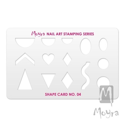 Moyra Shape Card 04 Szablon wzory do stempli