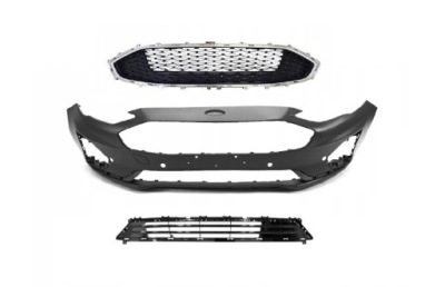 Ford fusion 19- mondeo 19- бампер передній 4 pdc + решітка радіатора + решітка радіатора середня фото №1