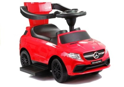 Jeździk Samochód Mercedes z Pchaczem Czerwony