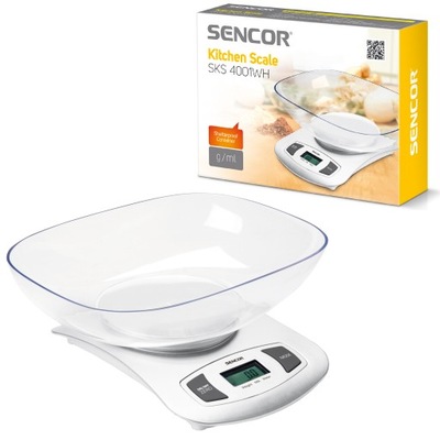 Waga Kuchenna Sencor SKS4001WH 200g LCD