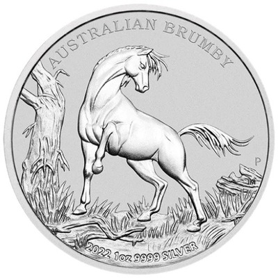 Srebrna Moneta Australian Brumby 2022, 1 uncja