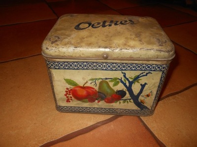 STARA PUSZKA BLASZANA DR OETKER