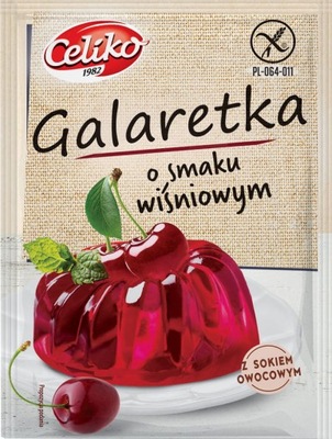 Galaretka o smaku wiśniowym 75g CELIKO