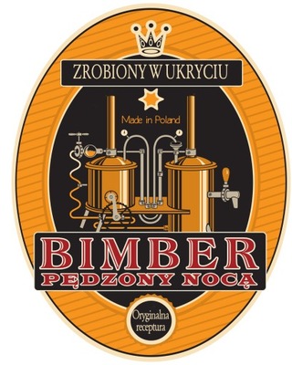 Etykiety na BIMBER samogon nalewkę alkohol 20szt