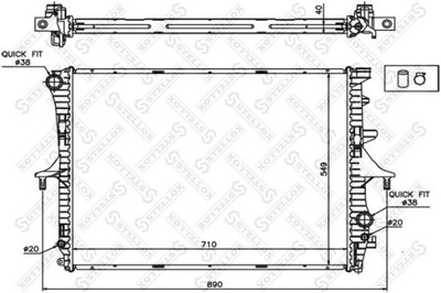 RADUADOR DEL MOTOR VW TOUAREG 5.0 V10 TDI 02-10  