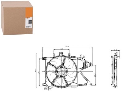 Nrf 47012 вентилятор, охлаждение двигателя фото №1
