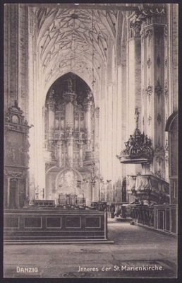 Gdańsk - Danzig Inneres der St. Marienkirche