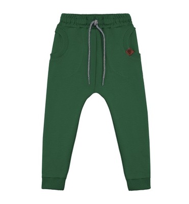 TuSzyte | Zielone spodnie dresowe, PL R.140/146