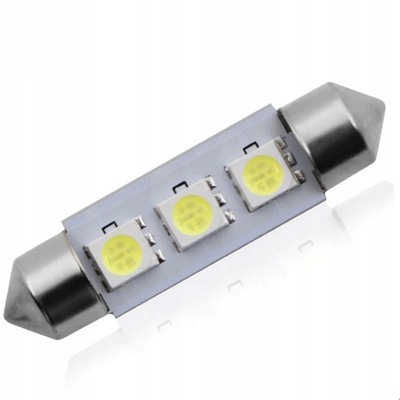 LEMPUTĖ VAMZDELIS LED 3 SMD 5050 C5W C10W 41MM 42MM 