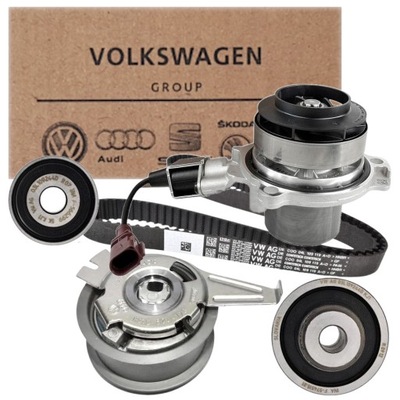 04l198119f комплект грм + насос + ремінь оригінал vw cuaa 2.0 tdi 176kw фото №1
