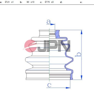 50P5003JPN PROTECTION AXLE SWIVEL EXTERIOR  