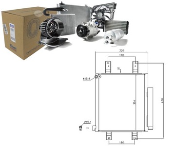 CONDENSADOR DE ACONDICIONADOR DAIHATSU CHARADE 1.0 (L251S  