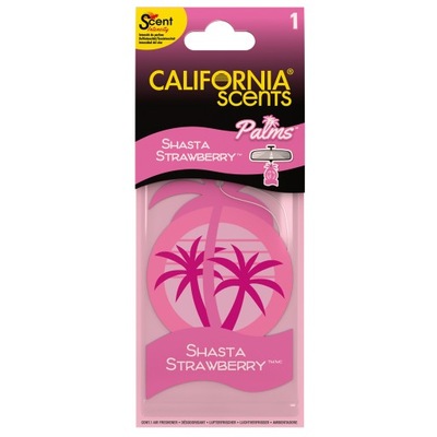 CALIFORNIA CAR SCENTS ZAPACH SHASTA STRAWBERY