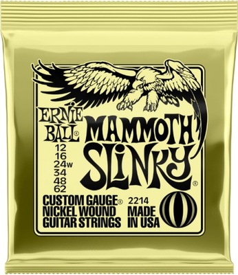 Struny do Gitary Elektrycznej - Ernie Ball 2214 Mammoth Slinky 12-62