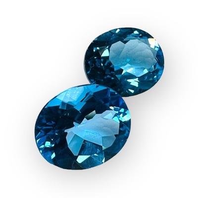 TOPAZ SWISS BLUE OWAL 12x10 MM