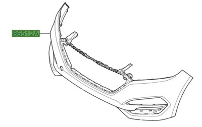 HYUNDAI TUCSON (2015-2018) PARAGOLPES PARTE DELANTERA  