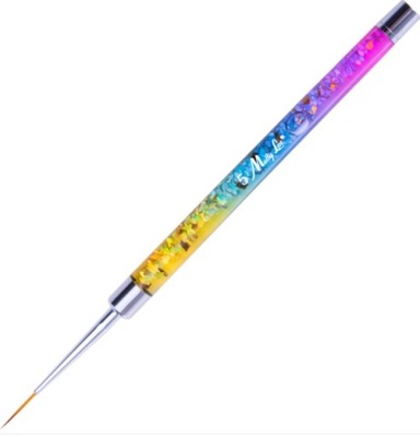 Pędzelek do zdobień PRO LINER 19mm Tęczowy Rainbow