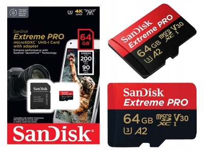 Karta SDXC SanDisk Extreme PRO 64GB 200mb/s