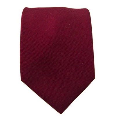 Krawat jedwabny bordowy gładki EM 95