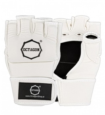 Rękawice MMA Octagon KEVLAR white