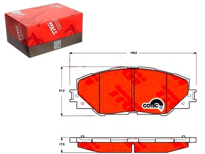 Trw тормозные колодки тормозные toyota перед rav4 iii 06- фото №1