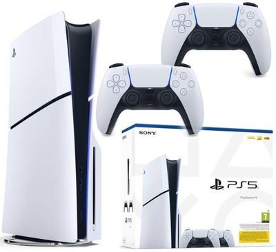 Konsola Sony PlayStation 5 "Slim" Z NAPĘDEM Ps5 2x pad D-Chassis 1TB