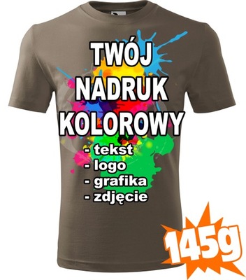 KOSZULKA Z WŁASNYM NADRUKIEM męska T-SHIRT M C29