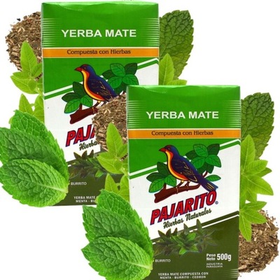 Yerba mate Pajarito Menta Limon Hierbas 2x 500g