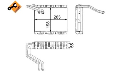 NRF GARINTUVO KONDICIONAVIMO VOLVO S60 II S80 II V60 I V60 II V70 II V70 