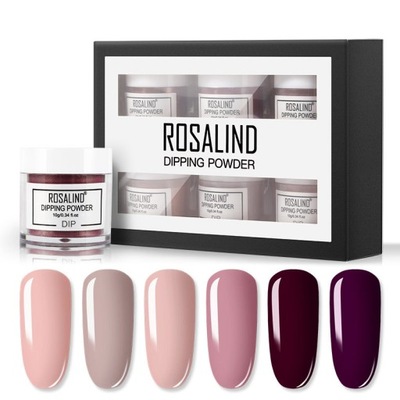 Zestaw do manicure tytanowego Rosalind 10 g x 6 sztuk