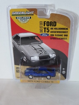 Greenlight 1:64 Ford Cobra T5 1979 blue glow