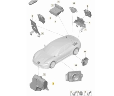 Porsche taycan генератор звука 9j1035916 фото №1