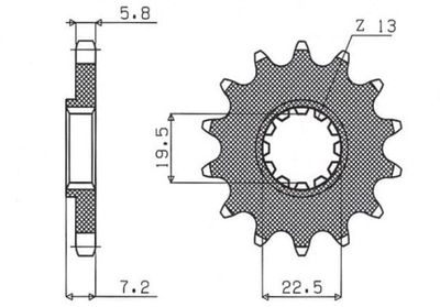 SUNSTAR ENGRANAJE SUZUKI DR 250 82-87, GZ 250, GN 250 SUN32415  