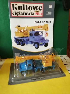 Kultowe auta PRL ciężarowki - PRAGA V3S (dzwig )